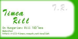 timea rill business card